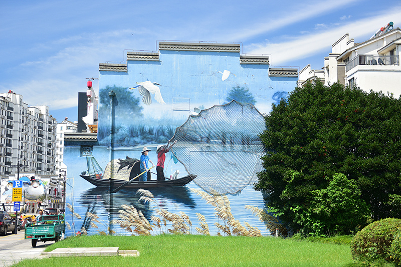 2020年8月2日拍攝的江蘇省張家港市永聯(lián)村。